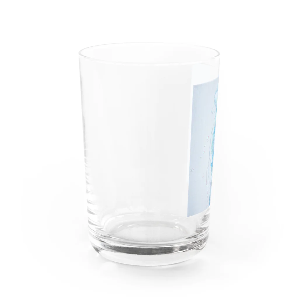 クラゲのきらきらオーロラクラゲ Water Glass :left