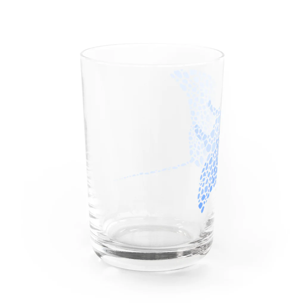 栗坊屋のブルーマンタ Water Glass :left