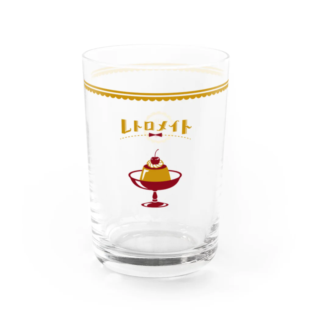 Web Shop オカチメンコのレトロメイト＊固めプリン -Desert- グラス Water Glass :left