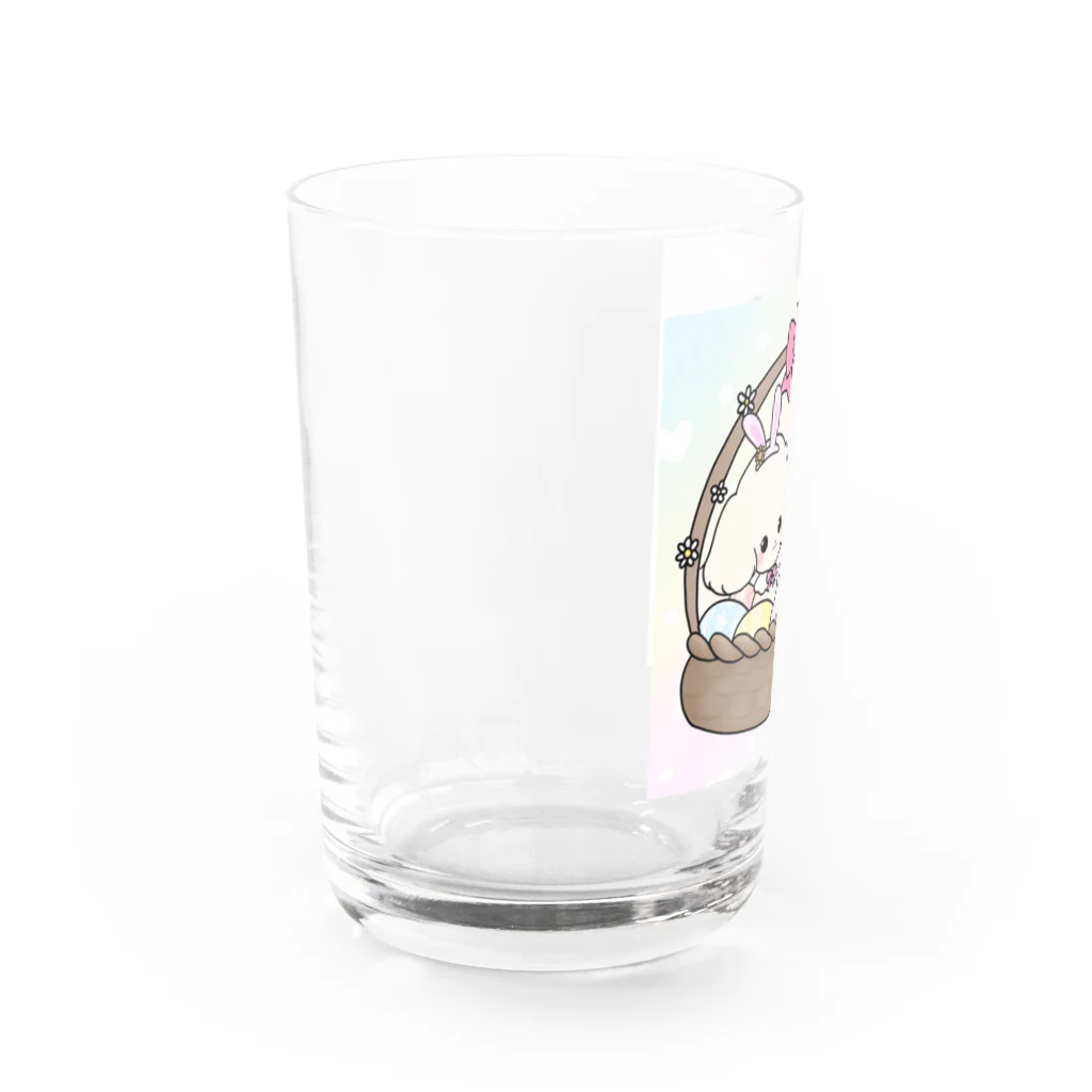 pote©o*  ハンドメイドドッグウェアの風香ちゃん涼香ちゃんイースターバージョン Water Glass :left