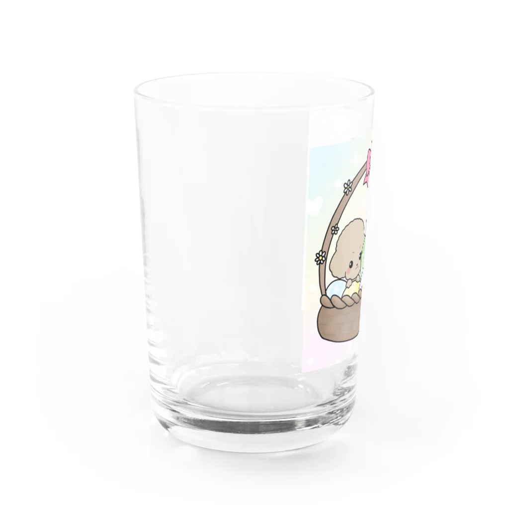 pote©o*  ハンドメイドドッグウェアの煌くん蓮くんイースターバージョン Water Glass :left