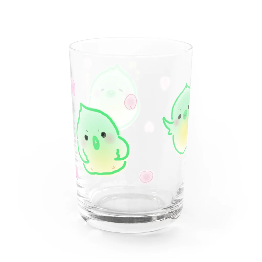 バヴみき / BAVUMIKIの３ホケキヨ(さくら) Water Glass :left