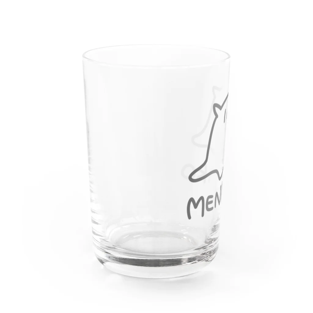 千月らじおのよるにっきのMENDAKO Water Glass :left