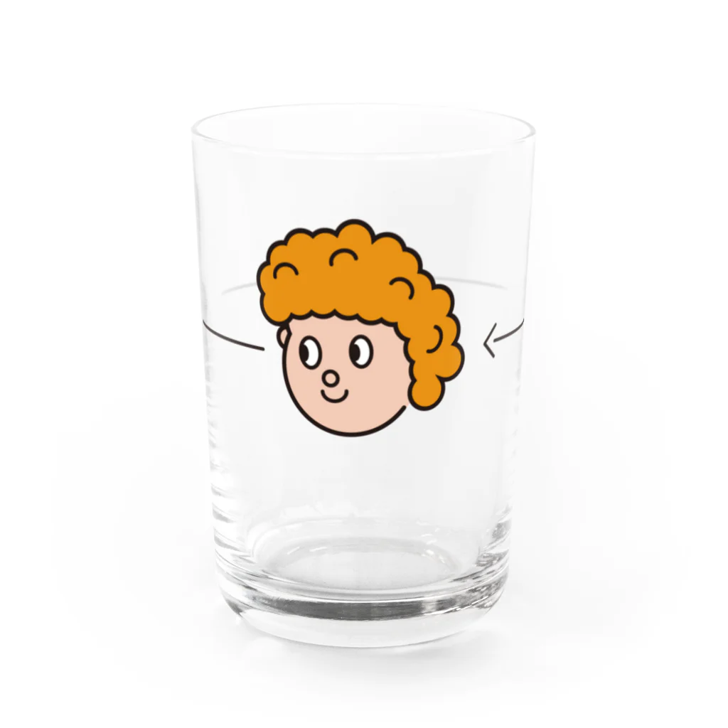 ぷくぷくとのルーシーのおおよそグラス。 Water Glass :left