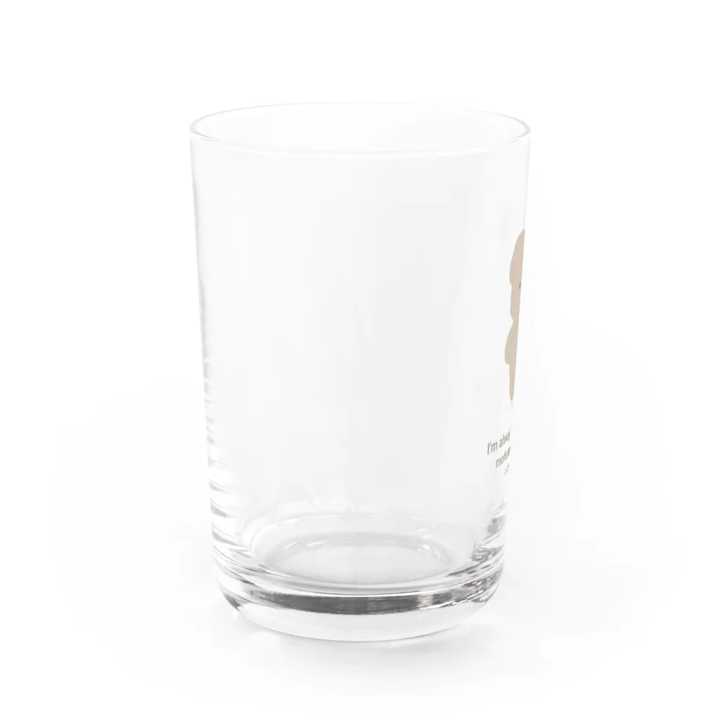  casita のモフモフくま Water Glass :left