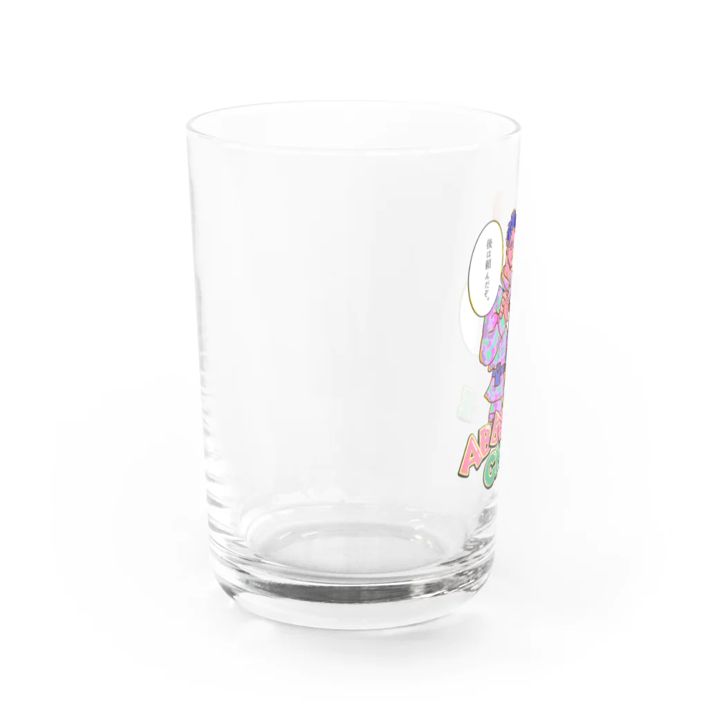 I am chadの魂のバトンリレー(セリフ有) Water Glass :left