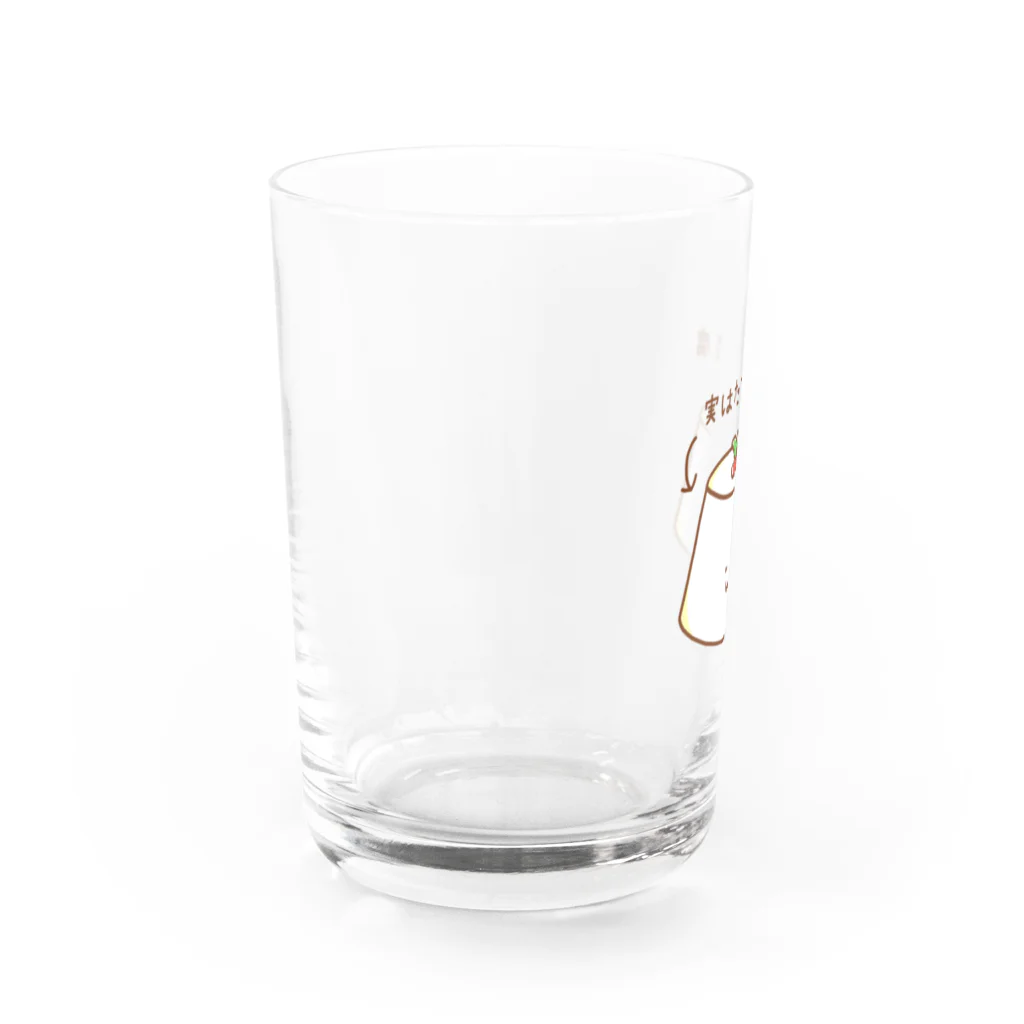 だらっと商店のそしらぬ顔の杏仁豆腐 Water Glass :left