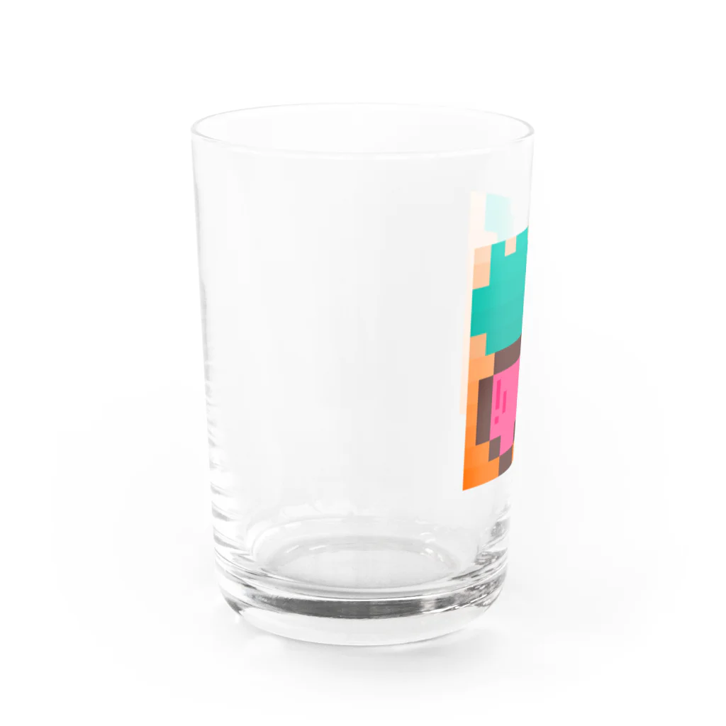 Seeds of happinessのラッキー大根#22（背景あり） Water Glass :left