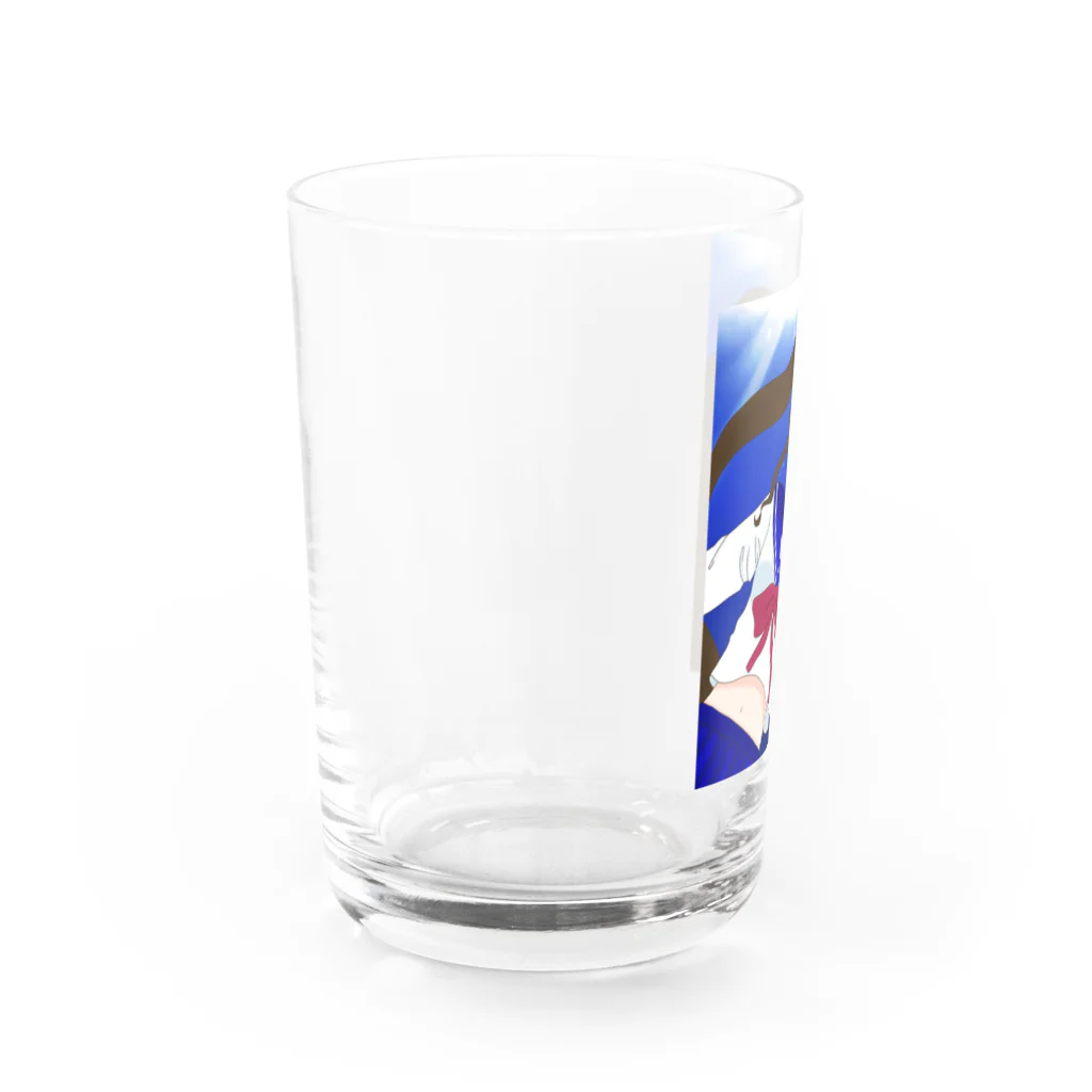 Sunshineの海中の女の子 Water Glass :left