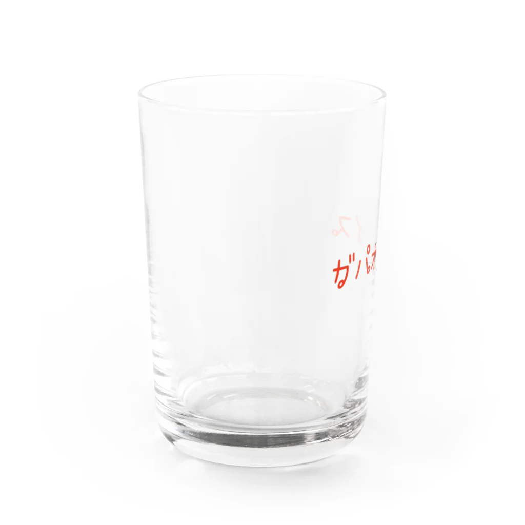 PADA328🌴 タイ語・タイ文字 グッズのタイ語っぽい ガパオライス Water Glass :left