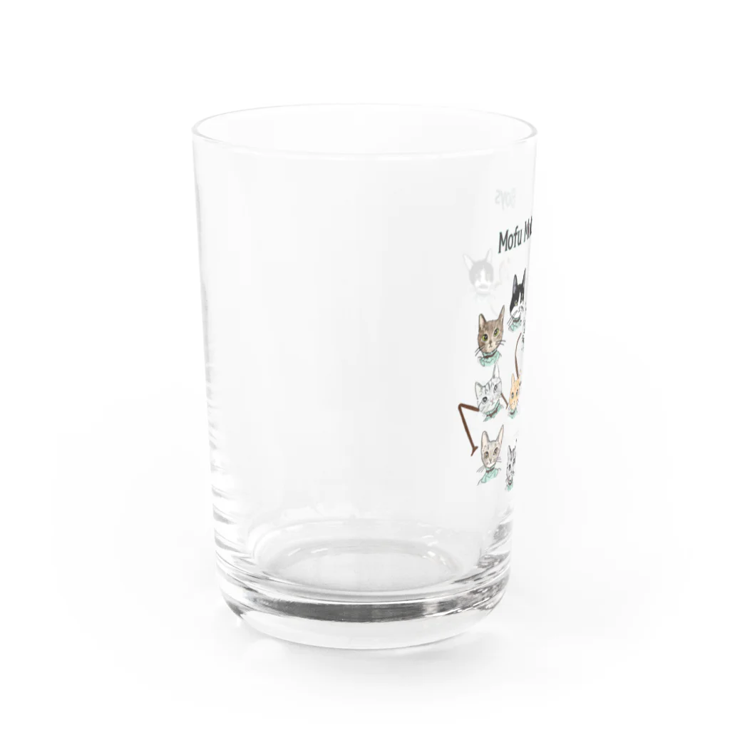 モフねこイラスト館のモフモフキャットボーイズ Water Glass :left