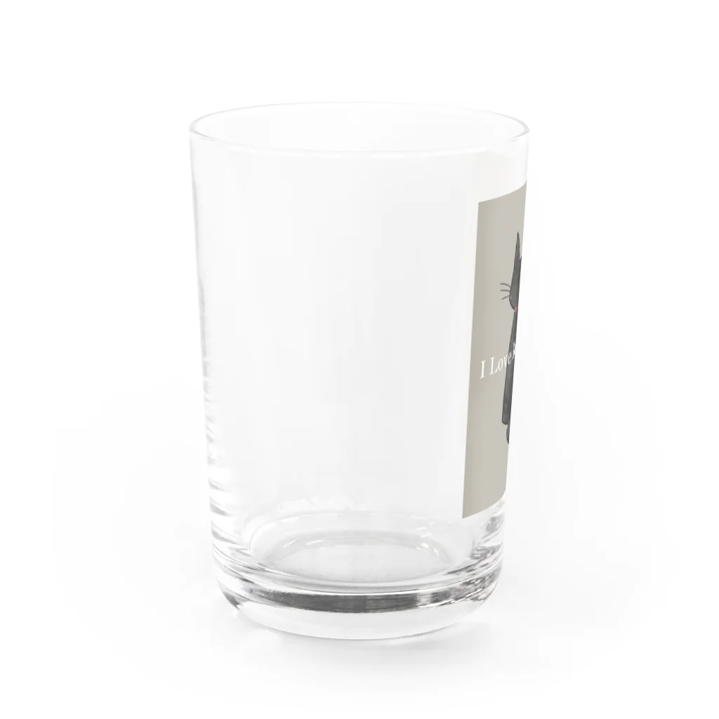 くろねこでいずのあいらぶくろねこ Water Glass :left