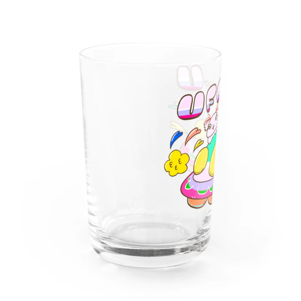 まるちょ屋のUFO for U （UFOをあなたに） Water Glass :left