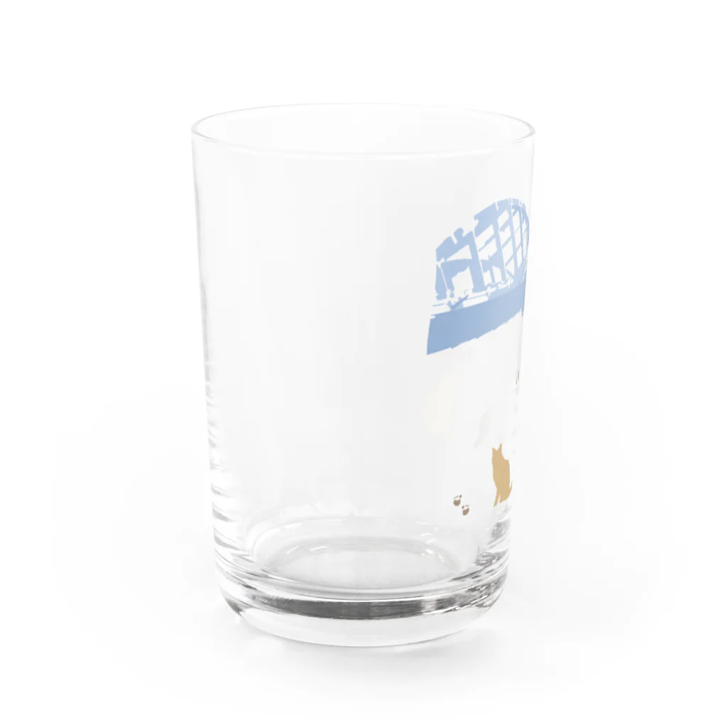 ハロー! オキナワのにゃんこ島　石垣島 Water Glass :left