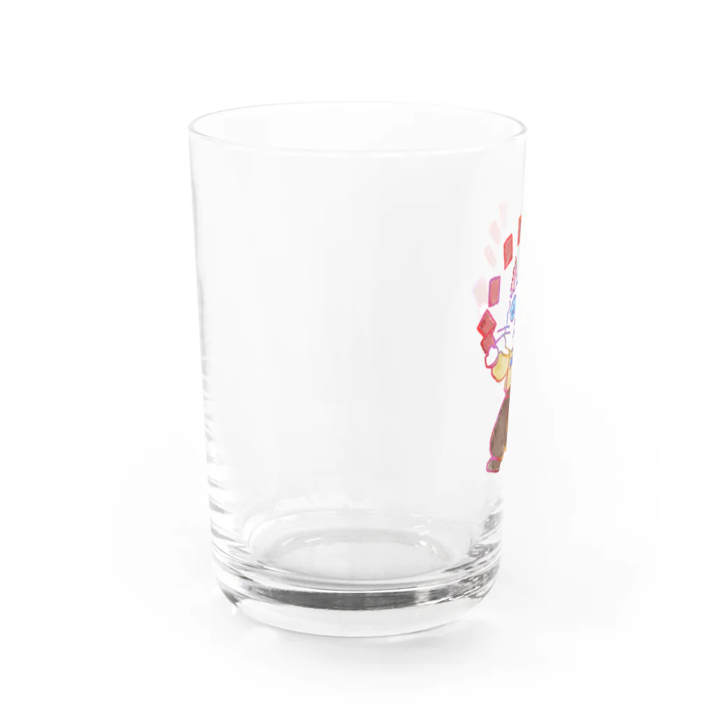 いぜむのシャッフルキャット Water Glass :left