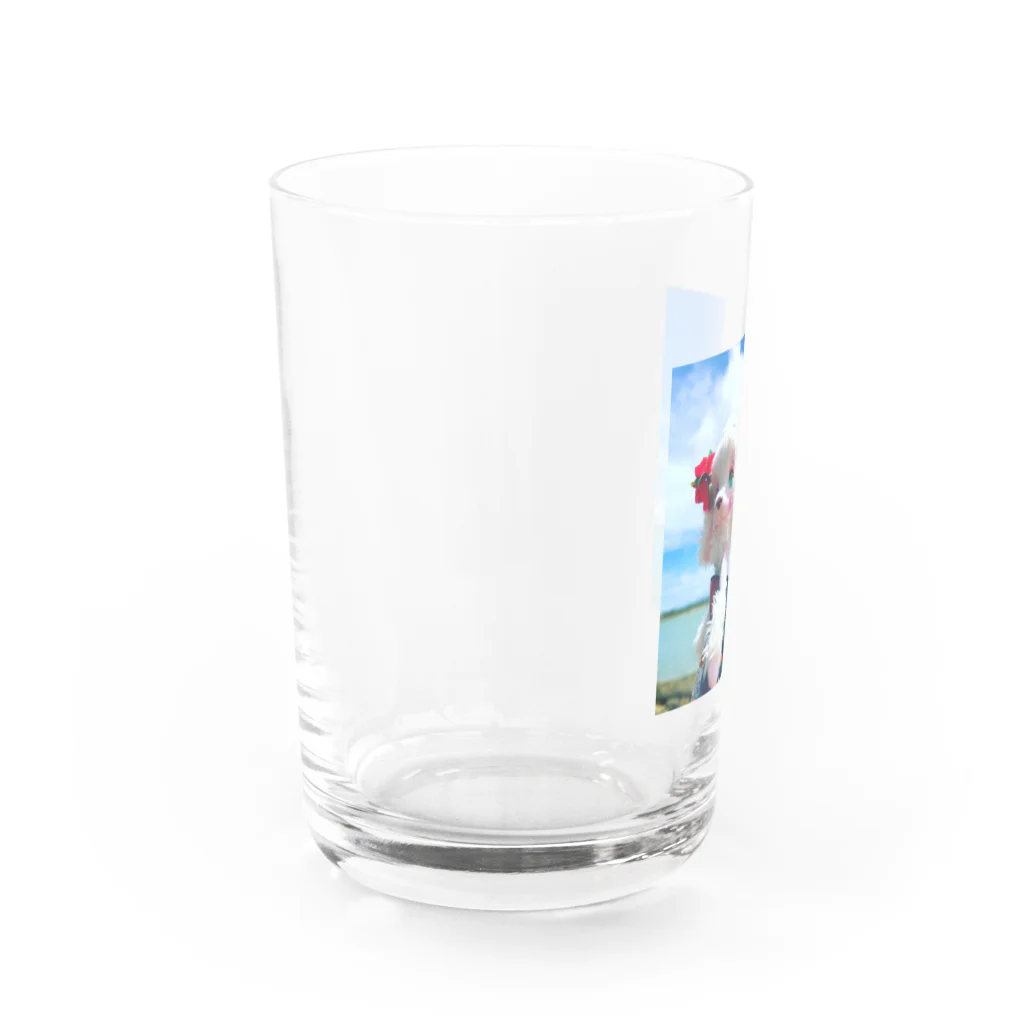 yummy toy boxのプードルのナナ Water Glass :left