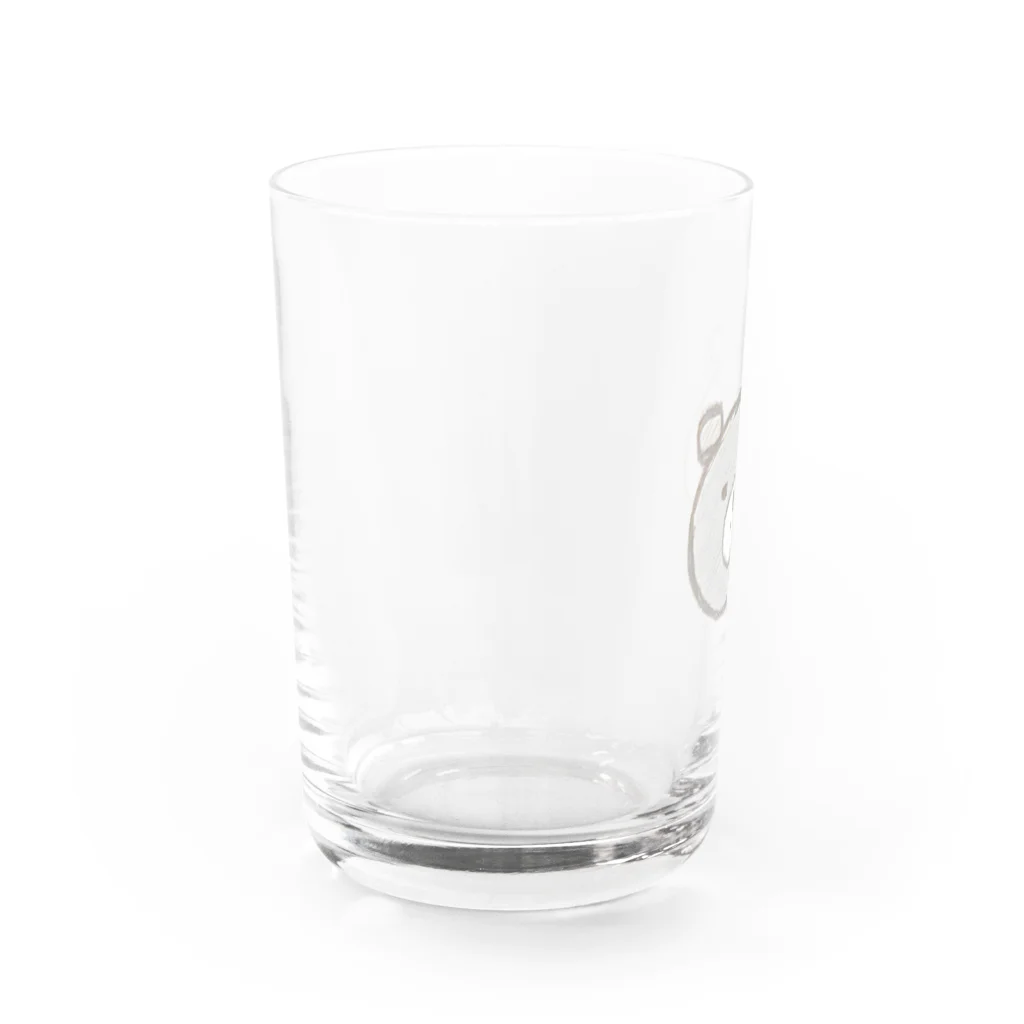 【ホラー専門店】ジルショップの手描き くまたん Water Glass :left