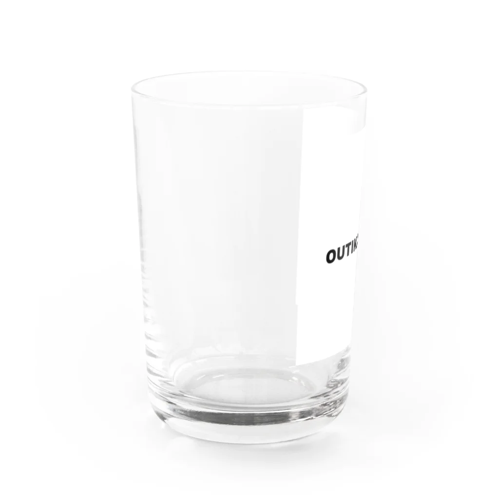 ただのもじのおうちかえりたい Water Glass :left