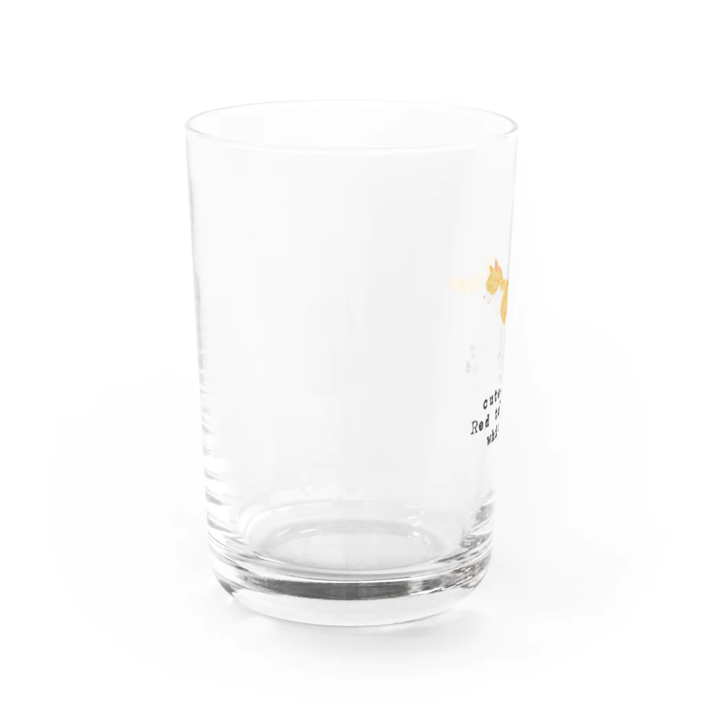 orange_honeyの猫1-8 茶白猫 Water Glass :left