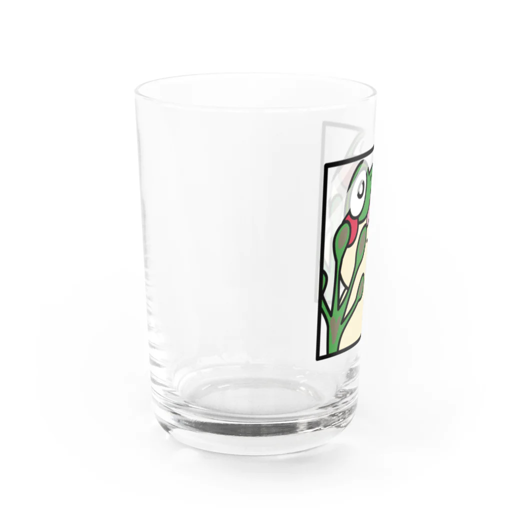 にあしもん　ピコくん店のピコくん見てるよｫ！ Water Glass :left