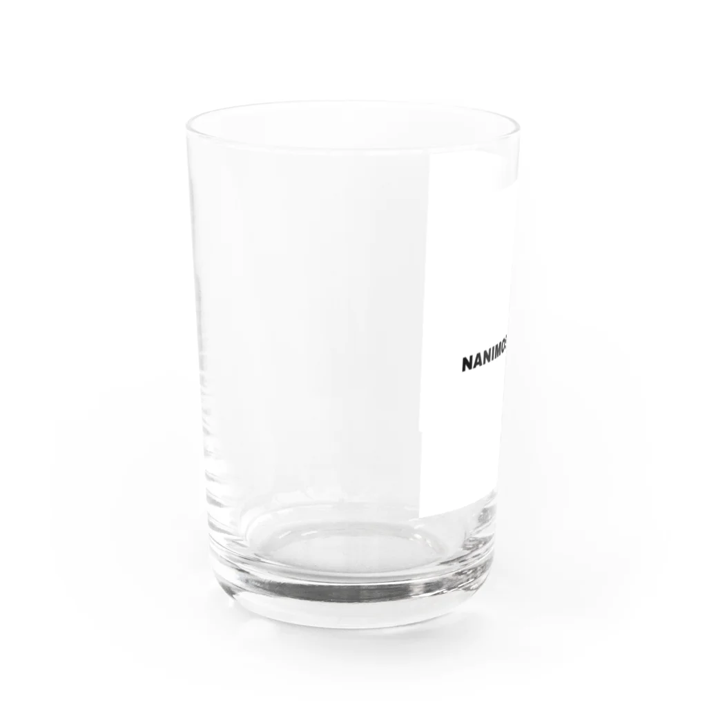 ただのもじのなにもしたくない Water Glass :left