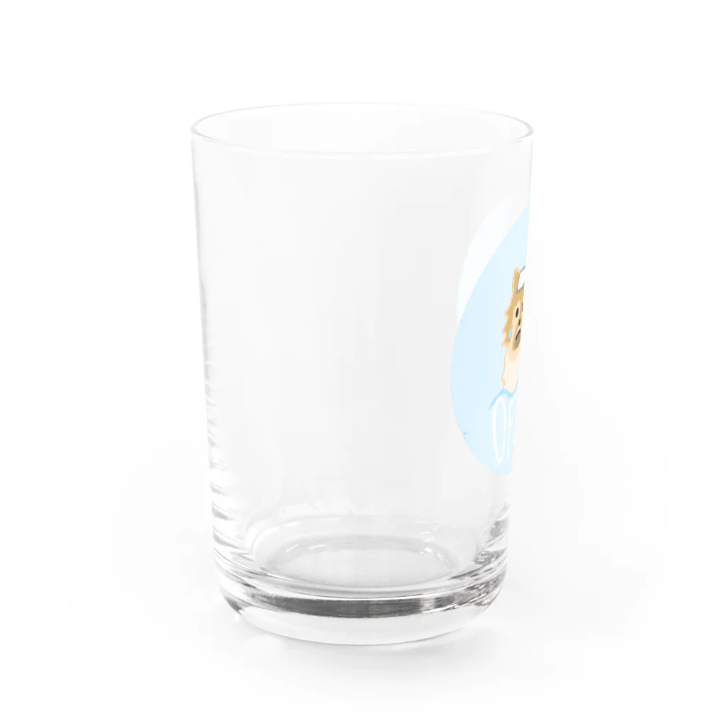 gznのうちのポメラニアン（風呂） Water Glass :left