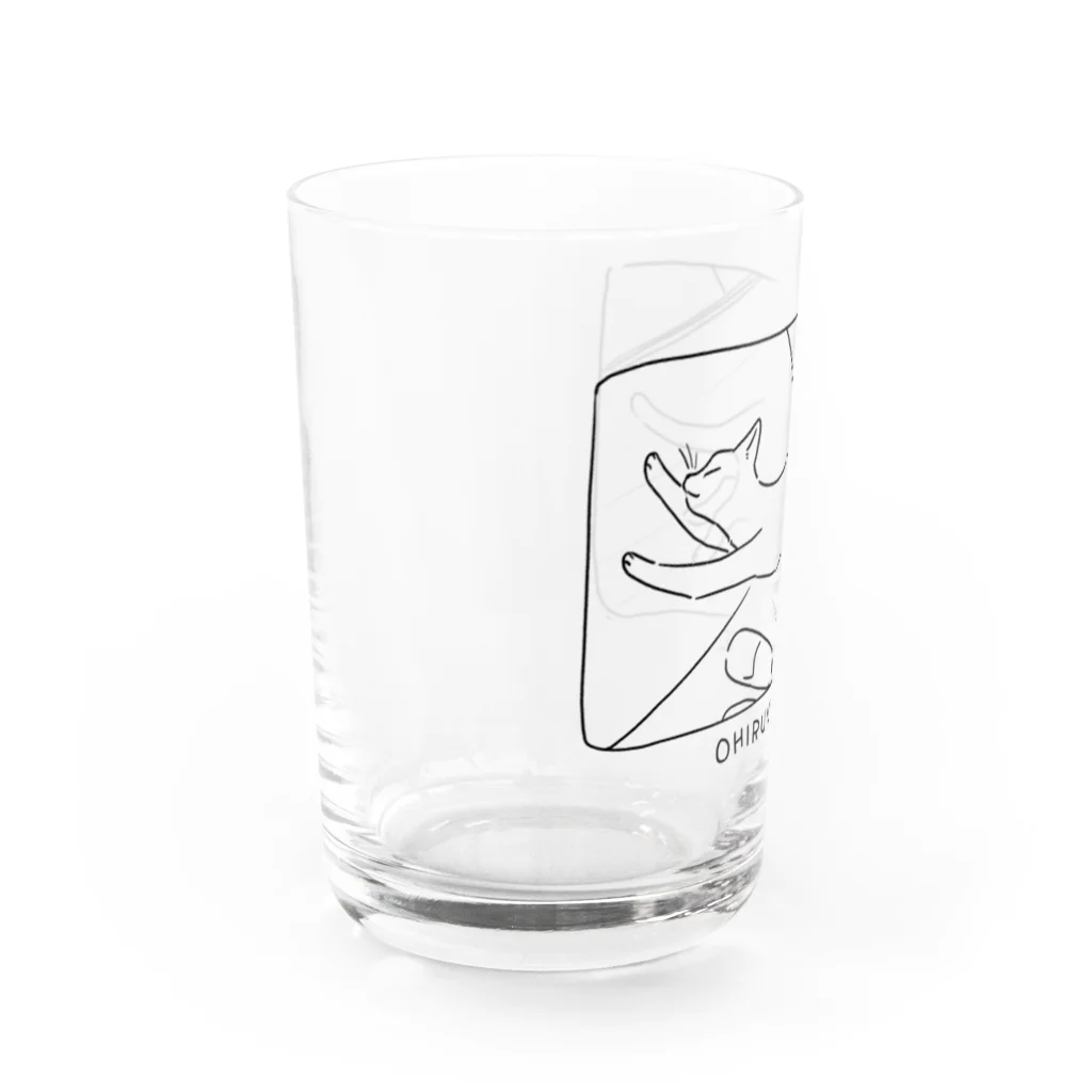 ﾃﾞｻﾞｲﾝｽﾀｼﾞｵ_ﾆｸｷｭｰのOHIRUNE TIME|Line art Water Glass :left
