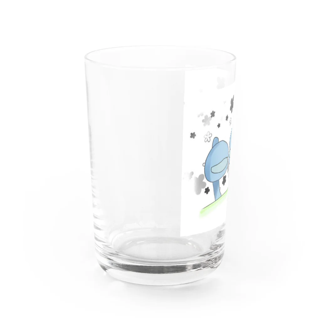 あみすけ本舗＠深海生物推し のオオグチボヤ　深海井戸端会議　#深海生物 Water Glass :left