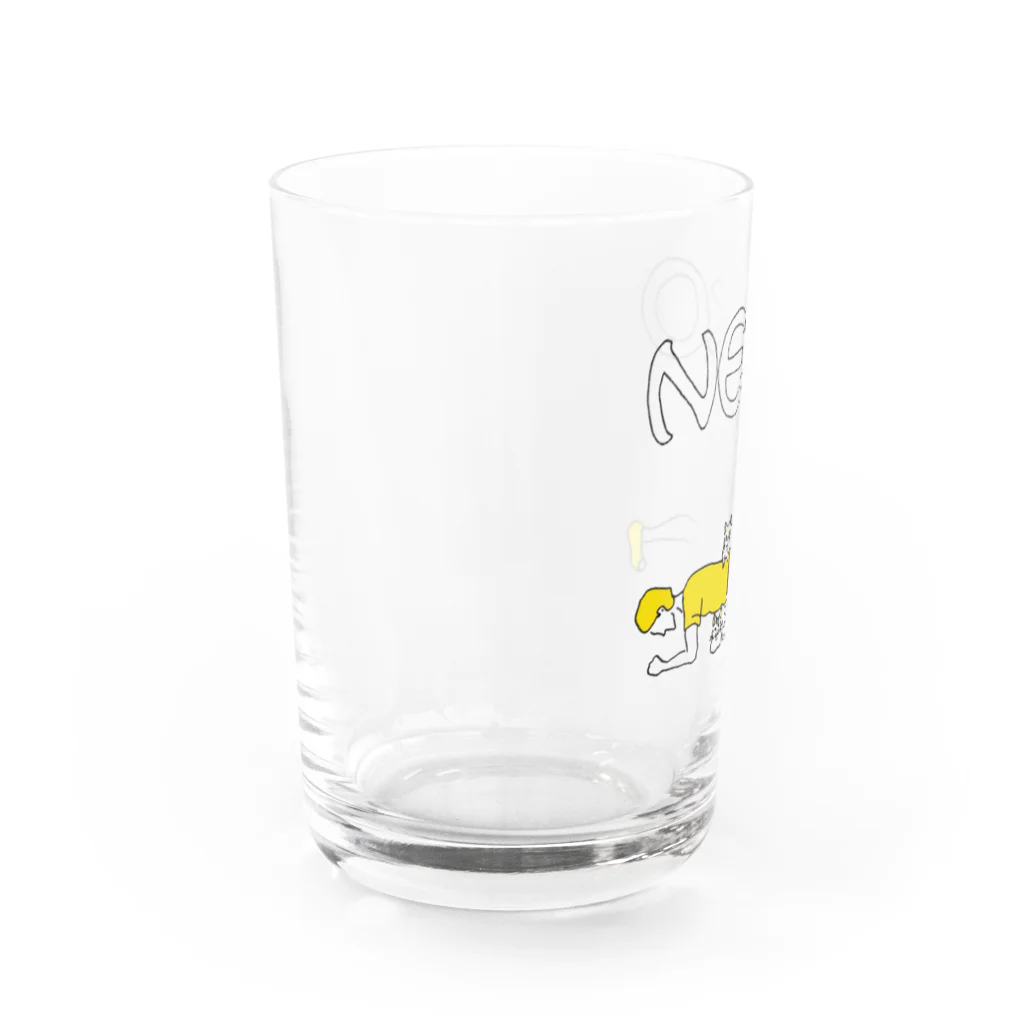 猫竹（nekotake)の猫と体幹トレーニング Water Glass :left