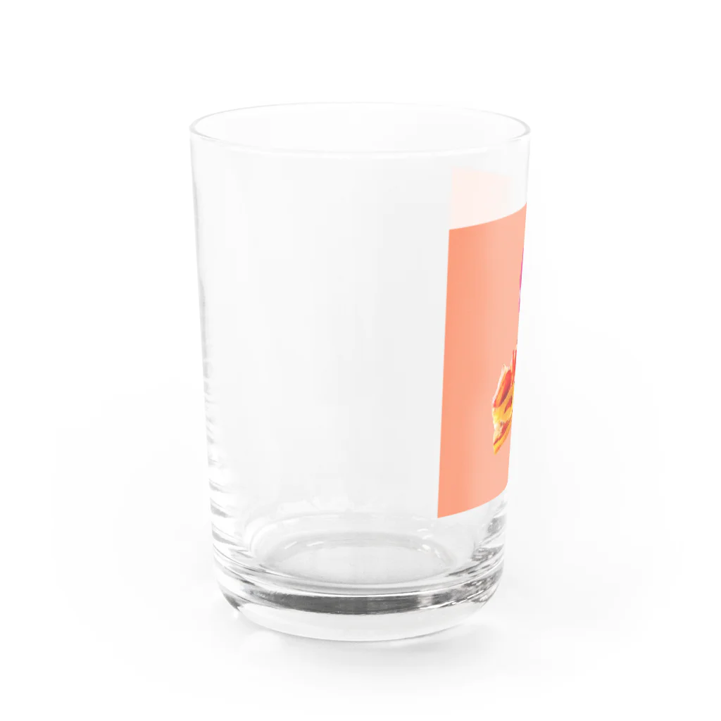 春のくまさんのYou make me smile！ Water Glass :left