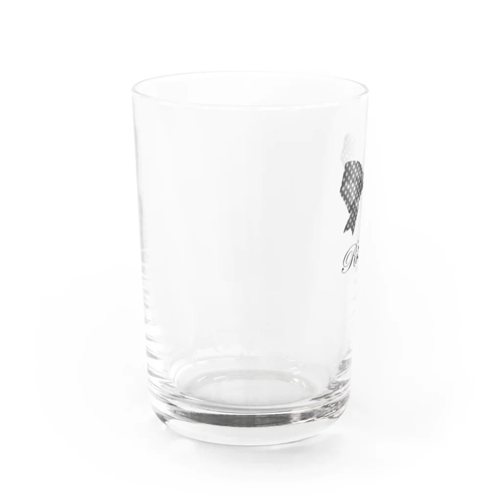 savannahのRibbon-Black Water Glass :left