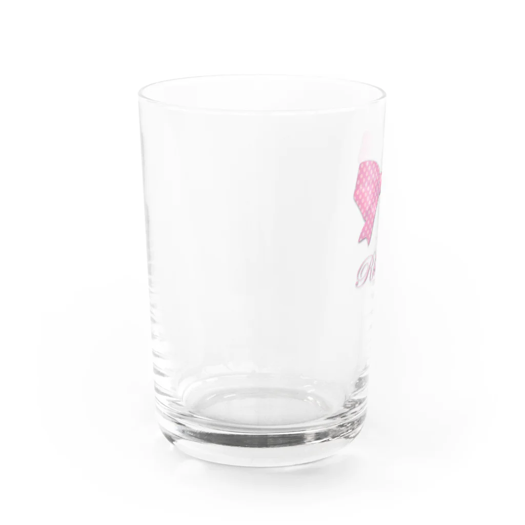 savannahのRibbon-Pink Water Glass :left