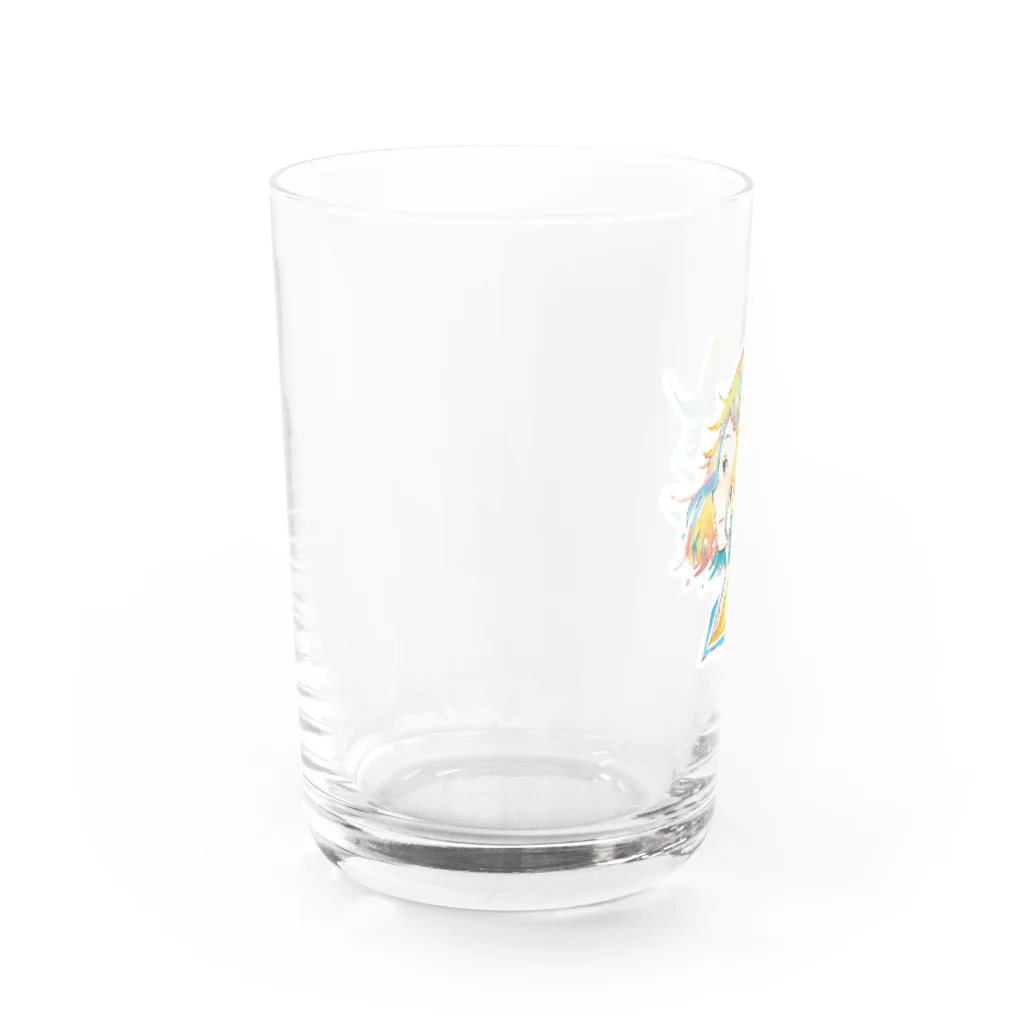 こっちみんとのにじいろの少女 Water Glass :left