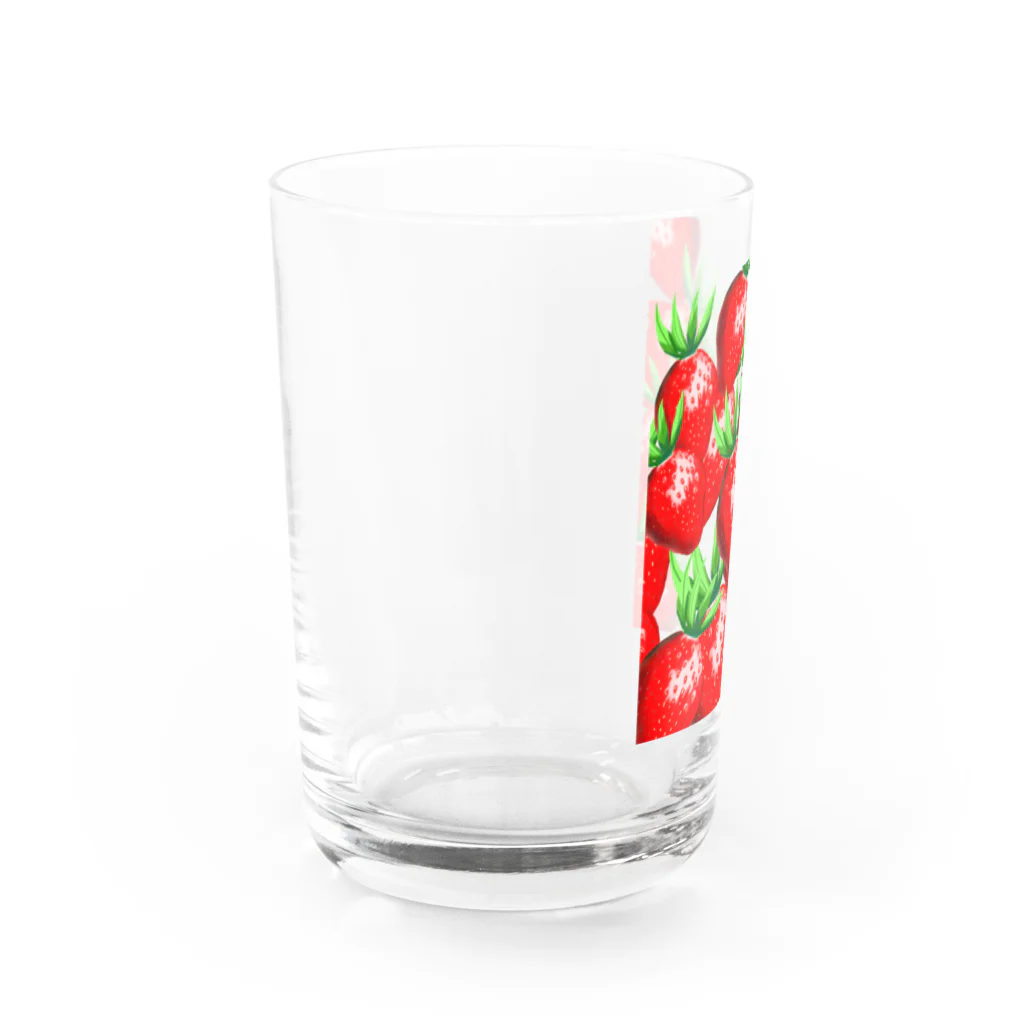 ポリフェノールのお店のイチゴまみれ Water Glass :left