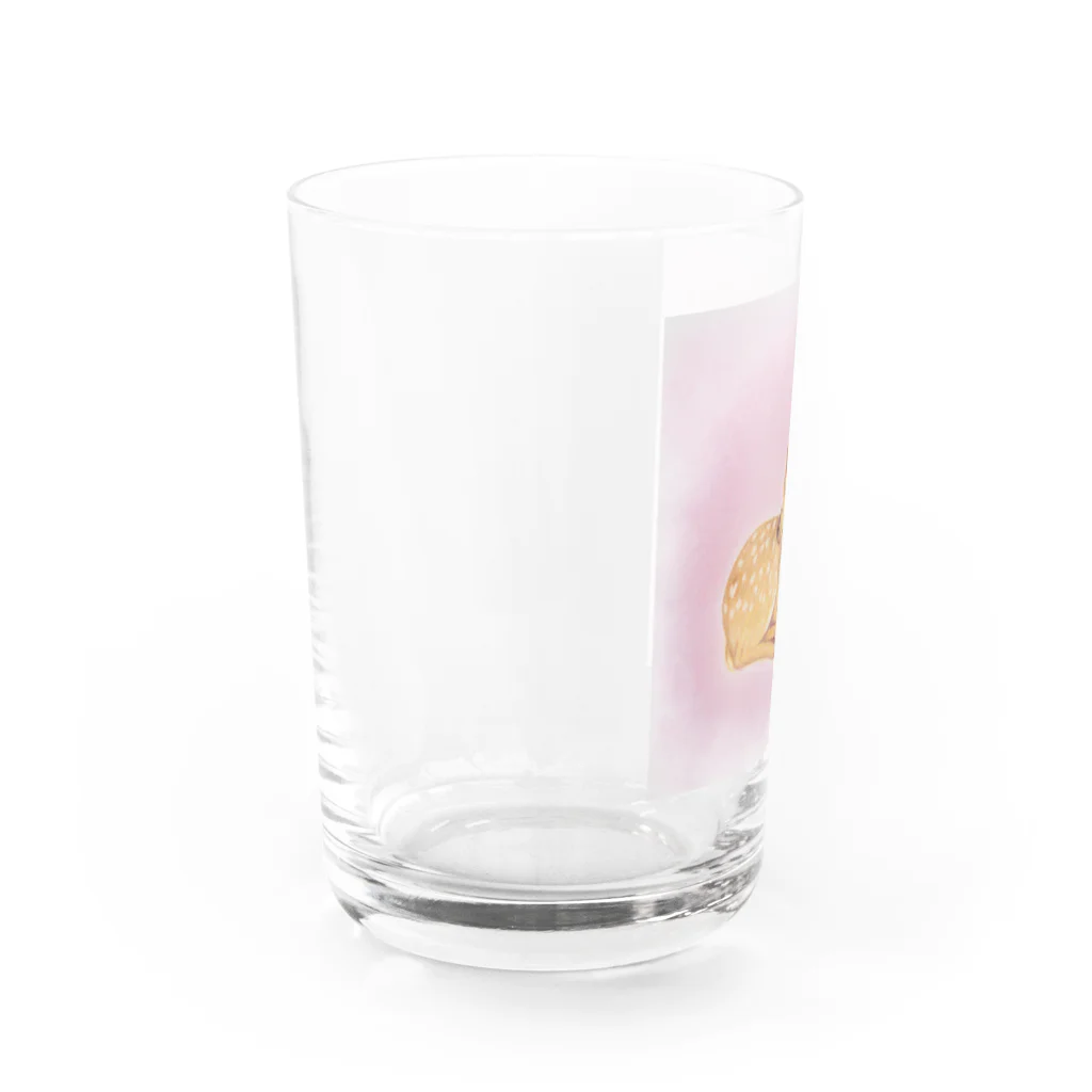 仁音-ninon-絵言葉のこじかの幸(ゆき)ちゃん Water Glass :left