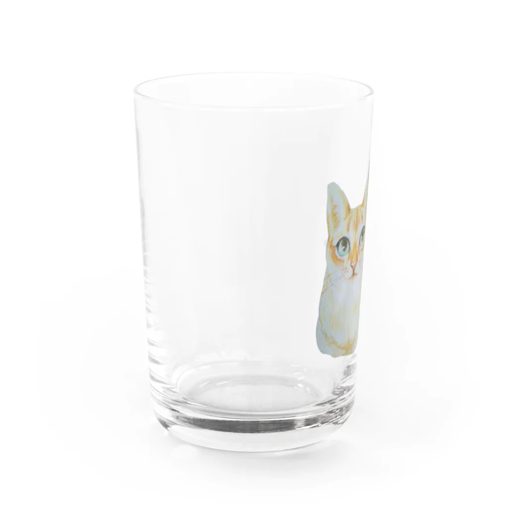 harupink🌸ペット似顔絵illustのlove シンガプーラ Water Glass :left