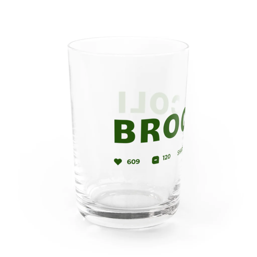 ぶろっこりのbroccoli Water Glass :left