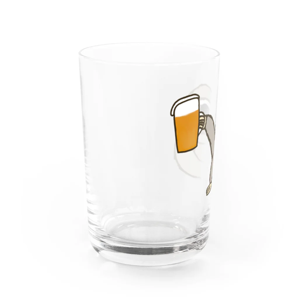 ＋Whimsyのなまけものビール Water Glass :left