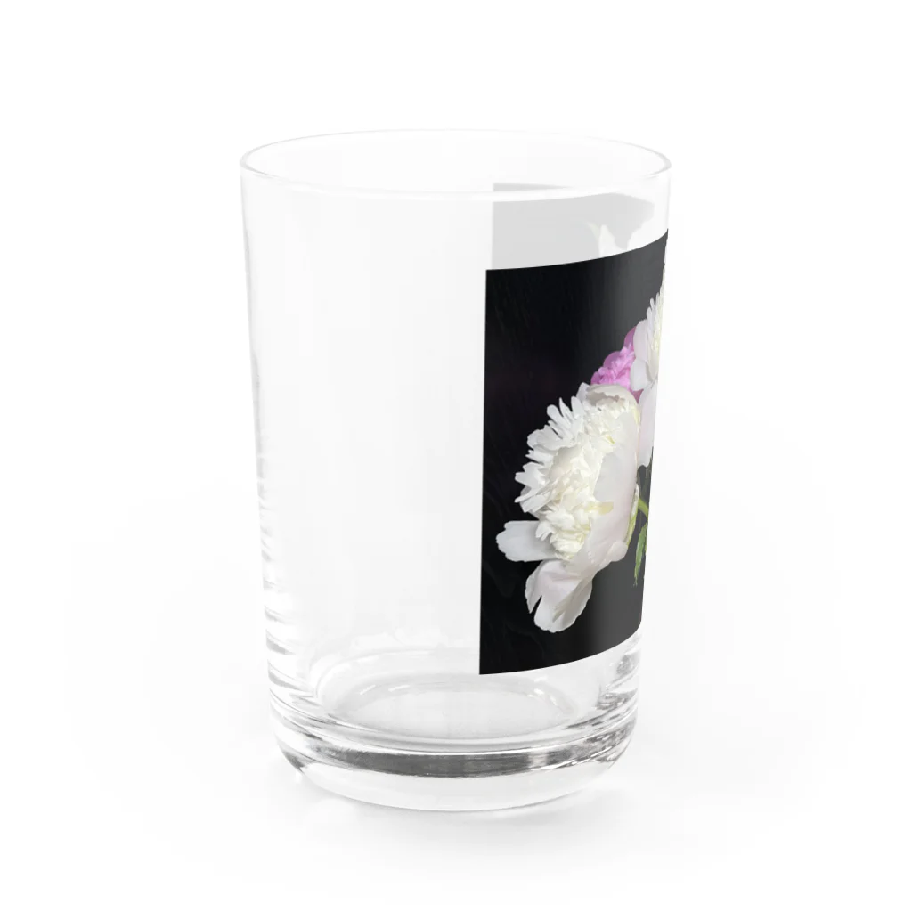 mikyacraft MIKA💓🌟赤い心臓の芍薬 Water Glass :left