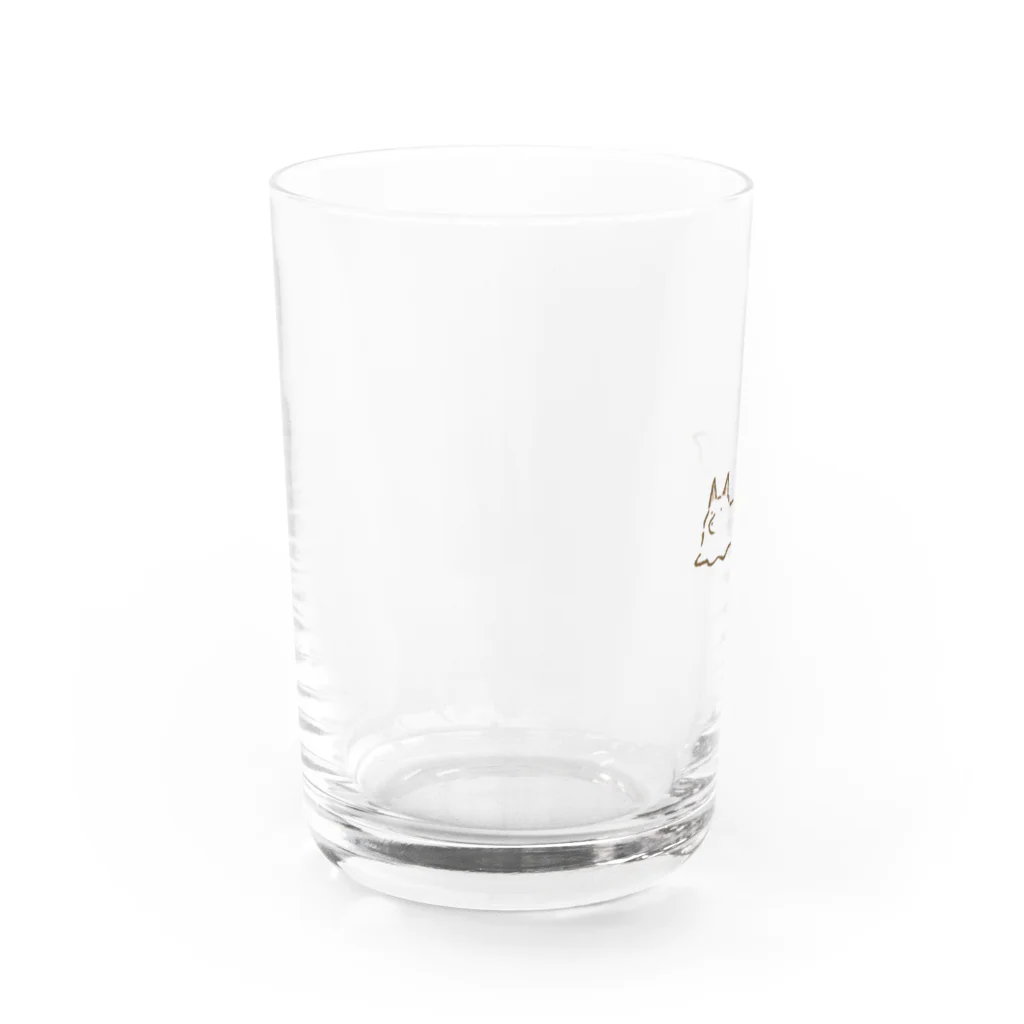 こやこ屋のとろけるこんこんさん Water Glass :left