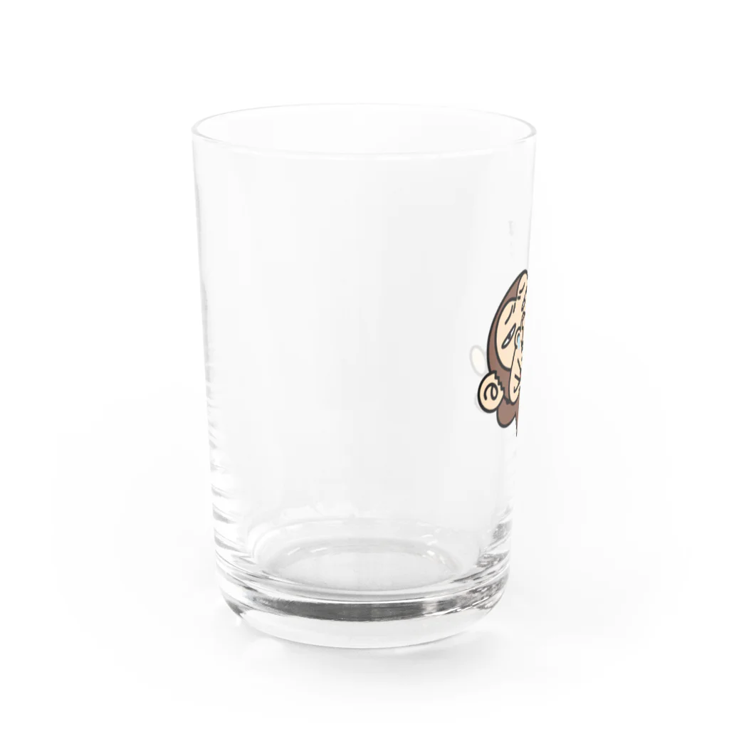 セイコウ スタンプのイラッとお猿さん　ホジホジ Water Glass :left