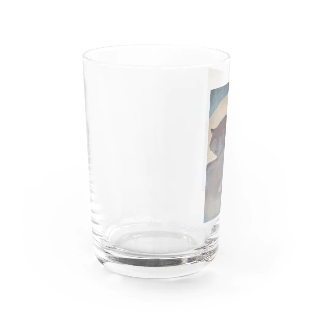 ＊Seiko＊のオオカミ三兄弟 Water Glass :left