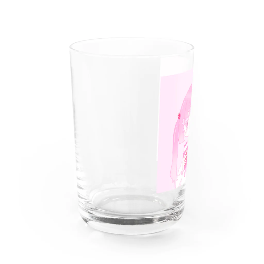 はちみつとくまのいちごみるく Water Glass :left