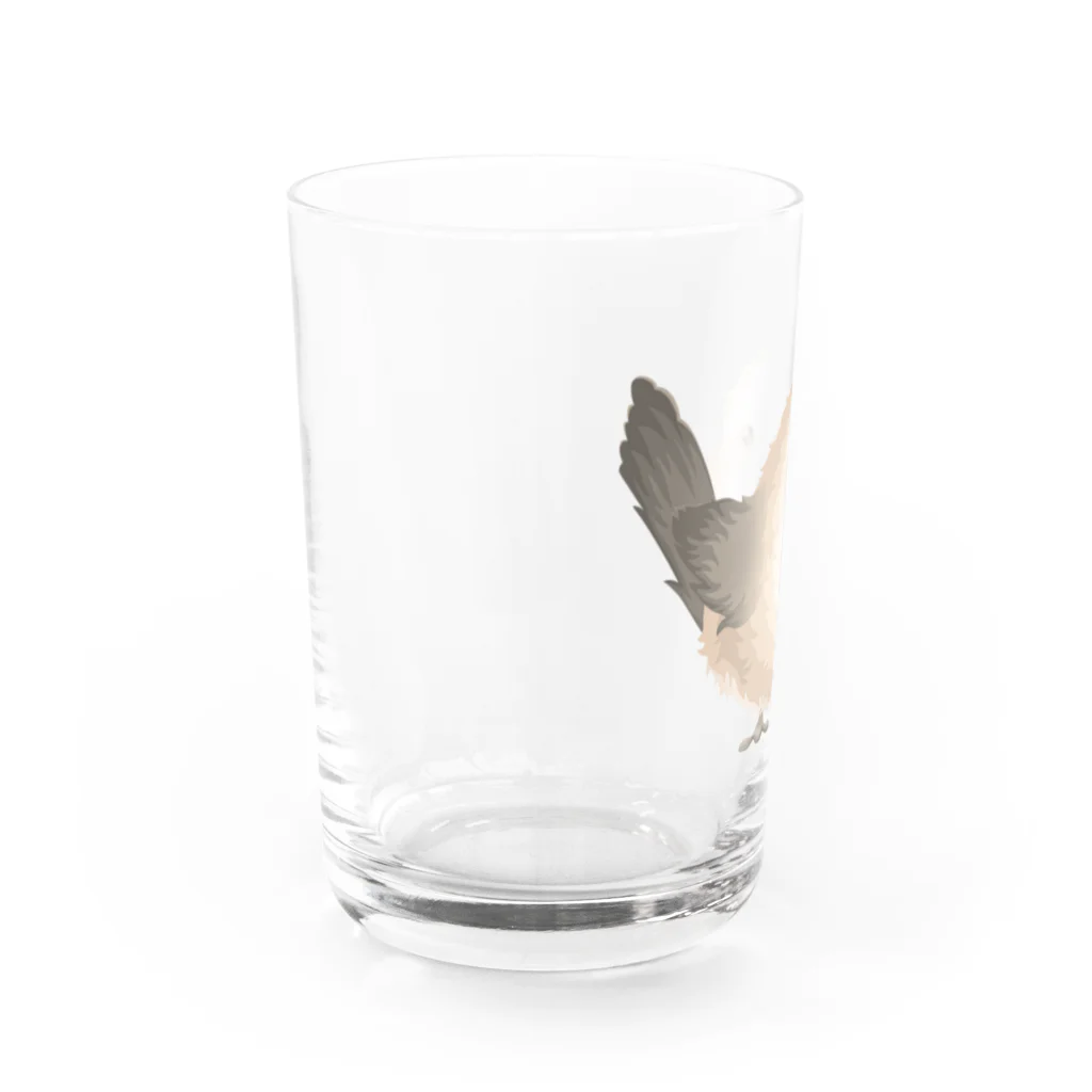 アニマルショップのシマエナガ Water Glass :left