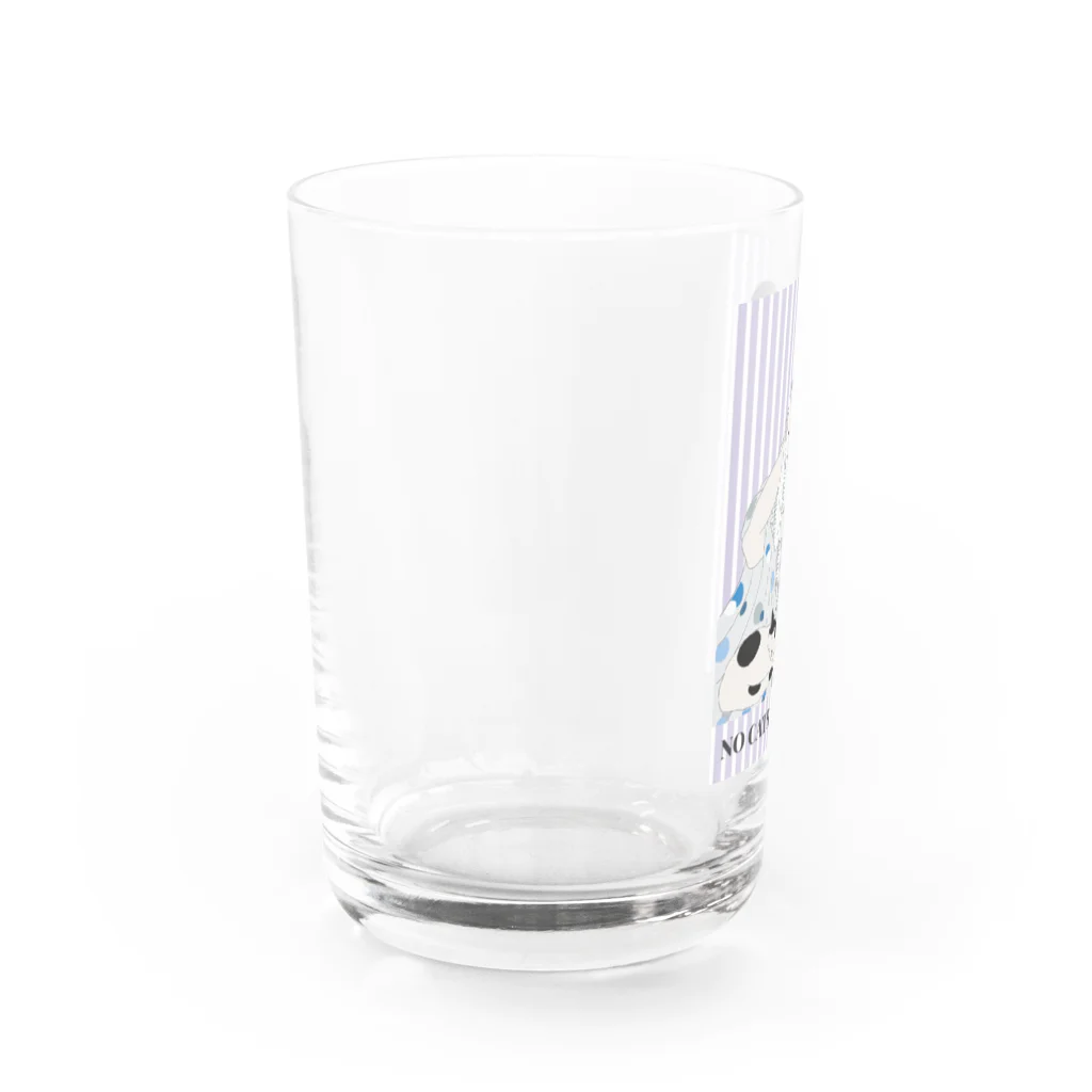 keeeeeep smilingのNO CATS, NO LIFE! 浮世絵　暑いけどネコとくっつきたい… Water Glass :left