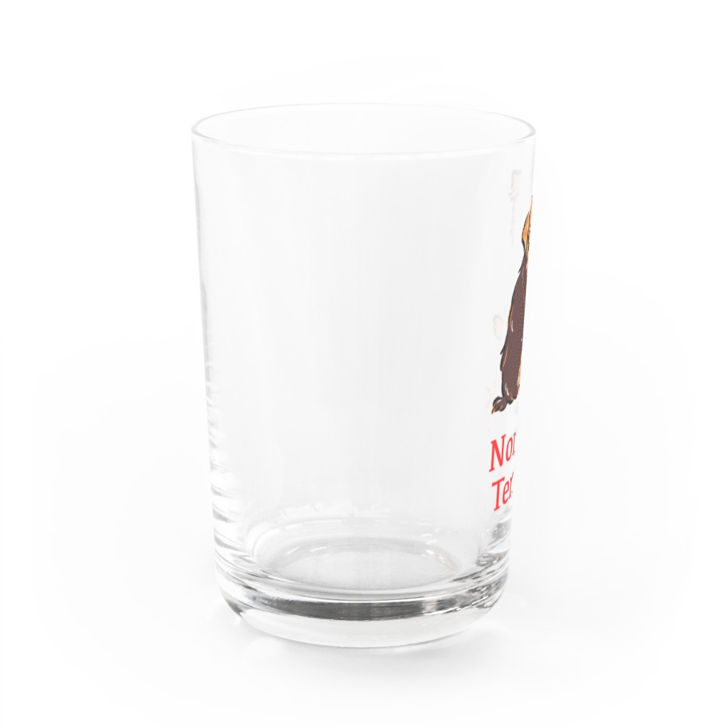TOMOS-dogのふりむき犬（ドット）ブラタン Water Glass :left