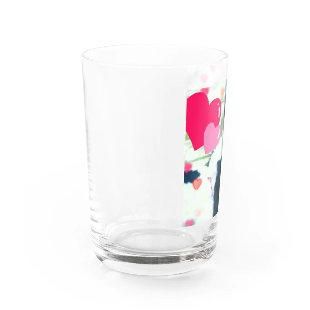 』Always Keep Sunshine in your heart🌻のKantarou the Sheltie Water Glass :left