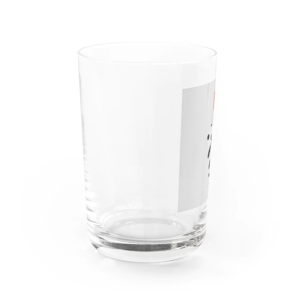 todoyome🐼のドット絵　パンダと風船　 Water Glass :left