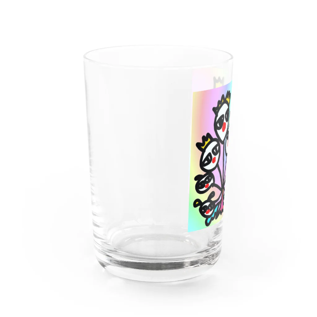 カニカニ！もりしろの8つの頭を持ったなにかしら Water Glass :left