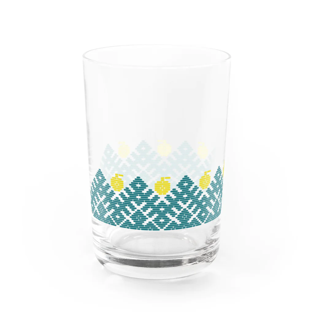 工房 クレーンの【リンゴの森】北欧レトロなこぎんグラス l トキ Water Glass :left